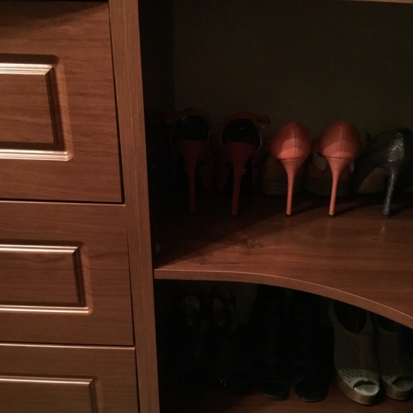 ⭐️ Host Pick ⭐️ Red Suede Prada Strappy Platform Heels - Picture 9 of 9